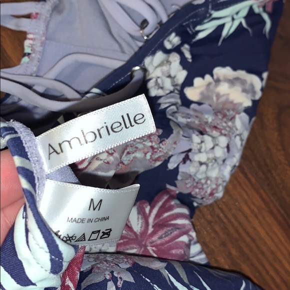 Purple one piece bathing suit - Picture 4 of 4